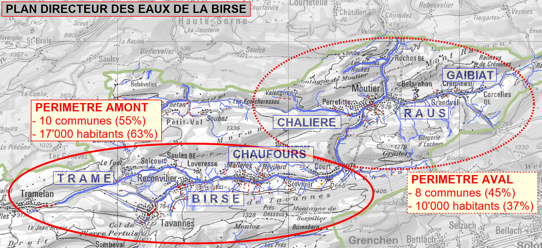 Plan directeur des eaux de la Birse, Office des ponts et chaussées du canton de berne 