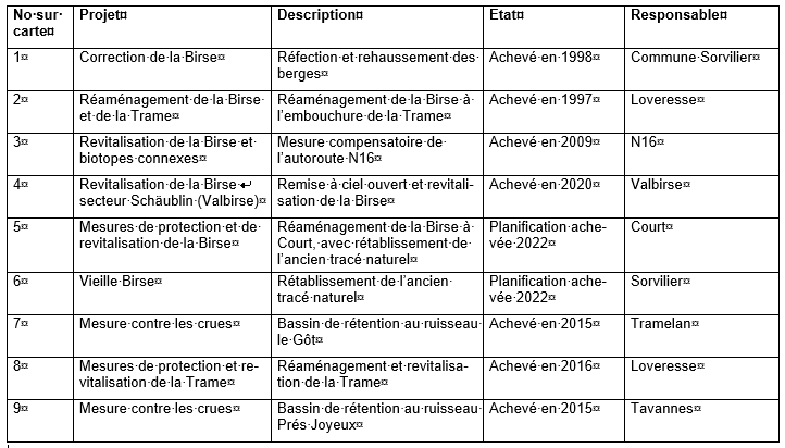 Plan directeur des eaux de la Birse, Office des ponts et chaussées du canton de berne 