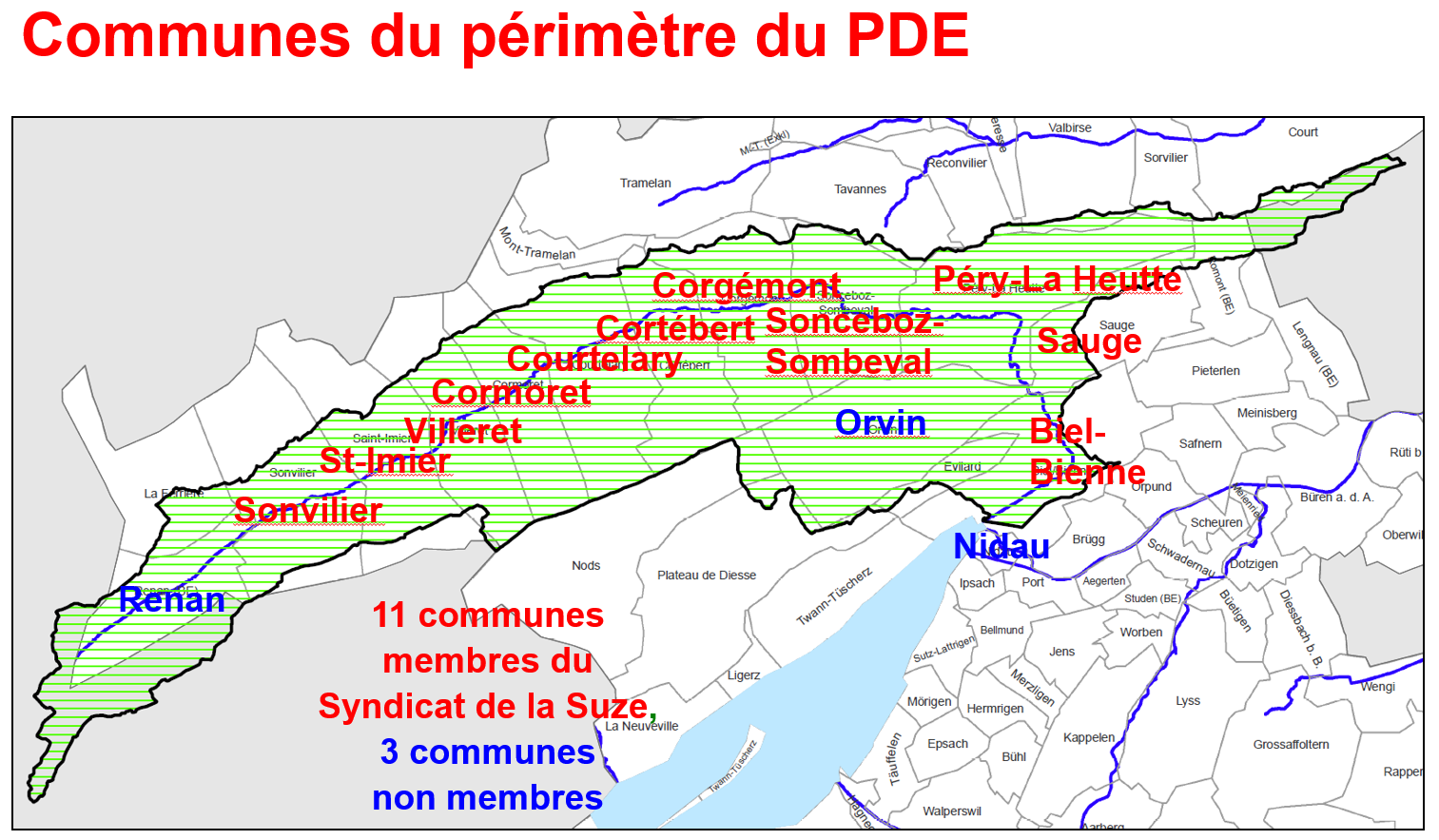 Plan directeur des eaux de la Suze, Office des ponts et chaussées du canton de berne