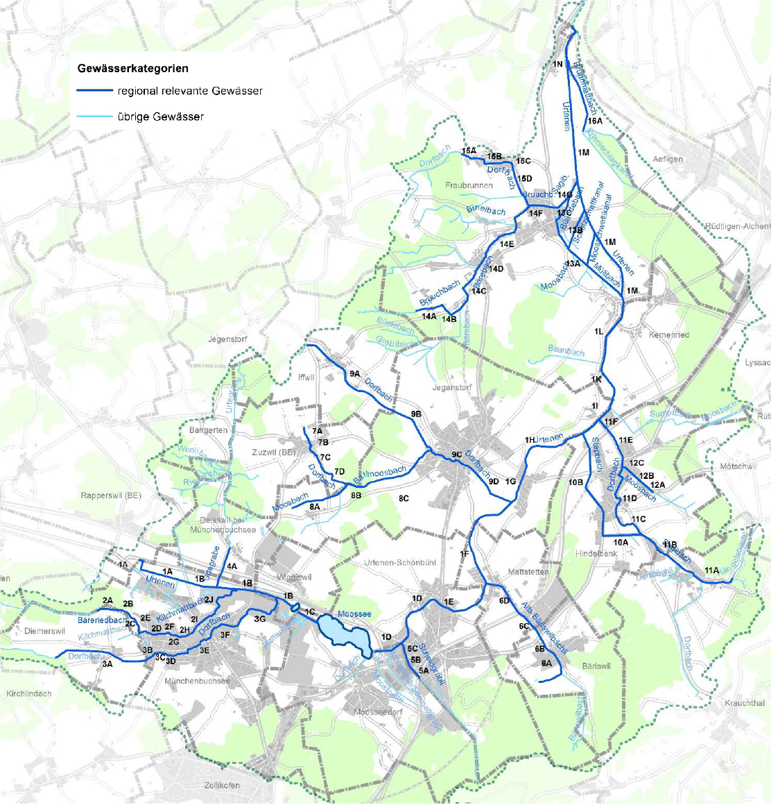Gewässerrichtplan Urtenen, Tiefbauamt des Kantons Bern