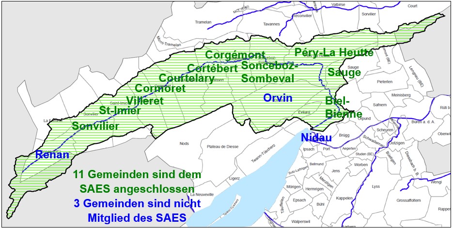 Gewässerrichtplan Schüss, Tiefbauamt des Kantons Bern