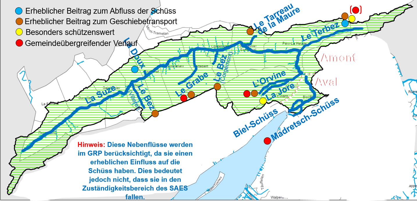 Gewässerrichtplan Schüss, Tiefbauamt des Kantons Bern